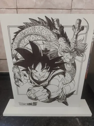 MOLDURA DE ENFEITE COM BASE TEMA DRAGONBALLZ