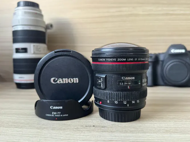 Lente Canon 8-15mm f4 fisheye
