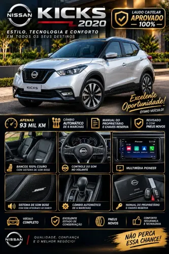 Nissan Kicks S 1.6 16V Flex 5P Aut. 2020