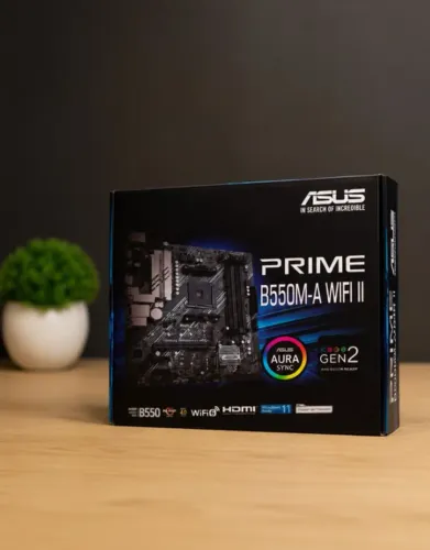 Placa-Mãe ASUS PRIME B550M-A WiFi II - Nova e Lacrada!