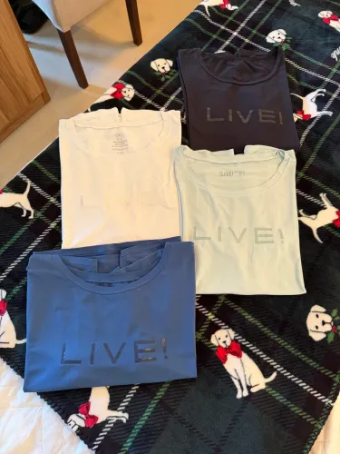 CAMISETA LIVE NOVA TAM G PRETA