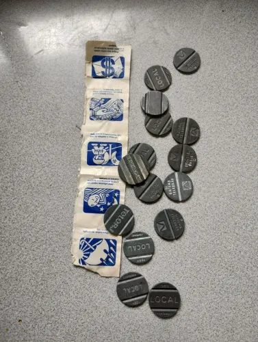 Fichas telefone antigas 