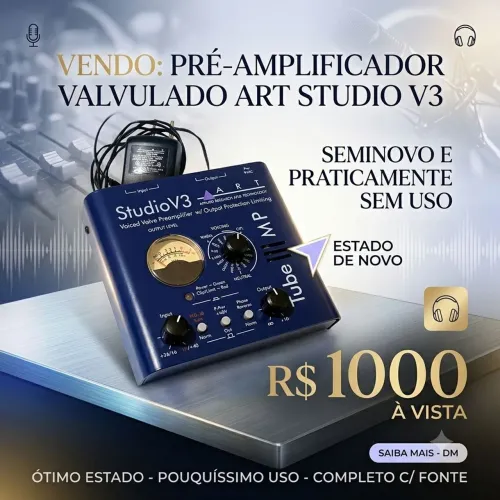 Pré Amplificador valvulado Art Studio V3