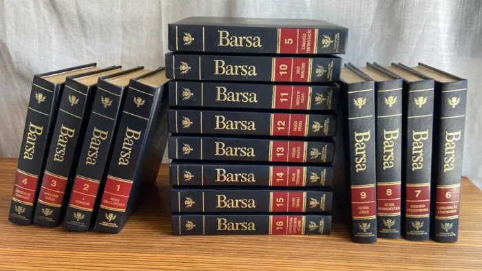 Enciclopédia Barsa com 16 volumes 