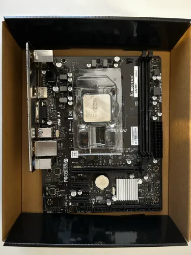 Placa Mãe Biostar A320 + Processador AMD Ryzen 3 4100