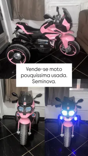 Vende se moto elétrica infantil menina