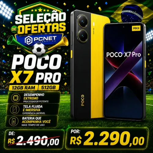 Poco X7 Pro 12GB 512GB | Smartphone Xiaomi | 12X SEM JUROS