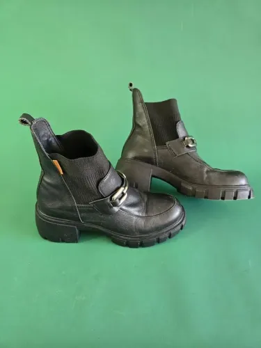 bota coturno couro legitimo bottero modelo burnish 347202 feminina