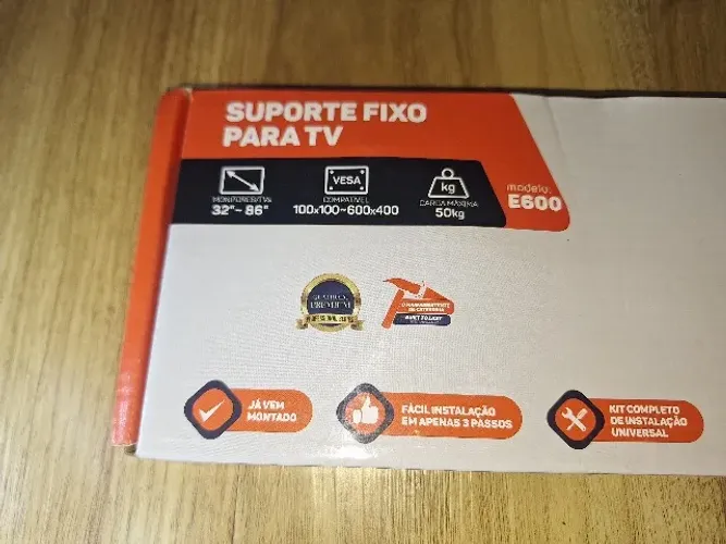 Suporte Fixo para TV ELG E600 (32" a 86") - Novo / Na Caixa