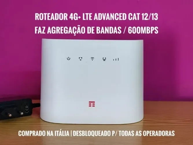 Roteador 4G+ TCL | Wi-Fi 6 Dual Band | Desbloqueado | Até 600mbps Download