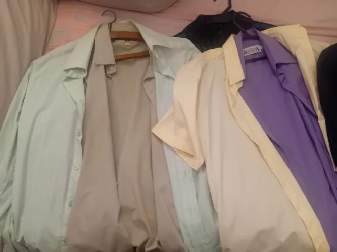 Lote 7 camisas sociais tamanho G / 3 