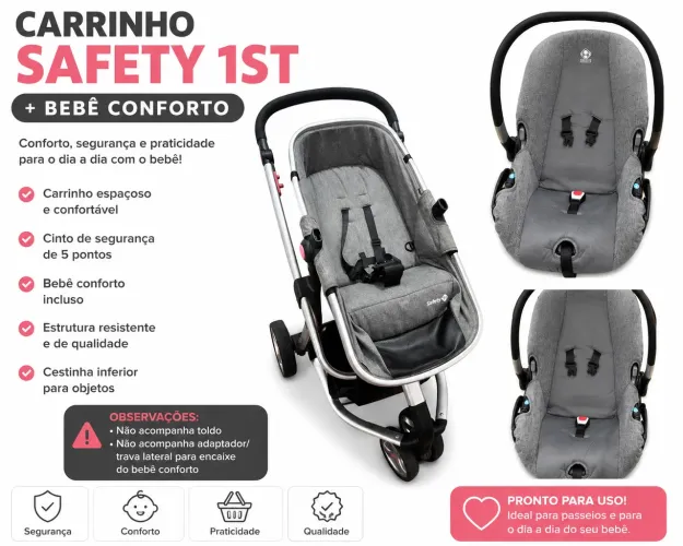 Carrinho de bebê safety 1
