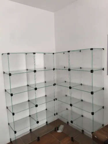 Estante de vidro (mostrador)