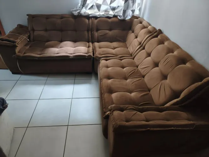 Sofá de canto 6 lugares