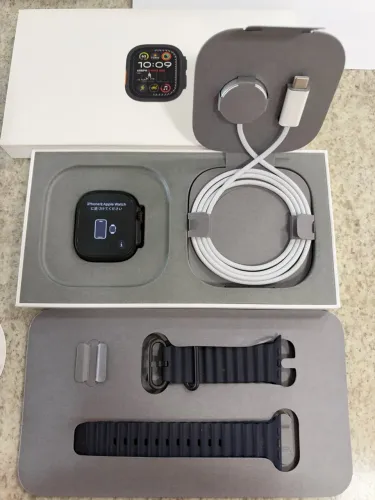 Apple Watch Ultra 2 Preto - Ocean Band - Saúde da Bateria 100%