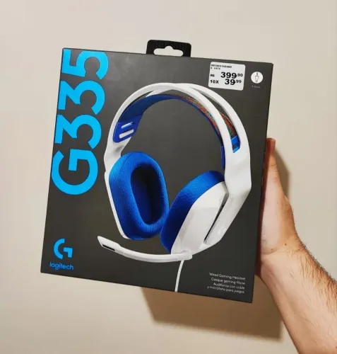 Fone Headset Gamer G335 Branco Logitech 