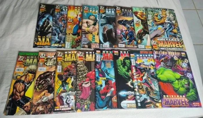 Gibi Coleção Clássica Universo Marvel do 43 ao 58 (16 Gibis coleção 70 anos)