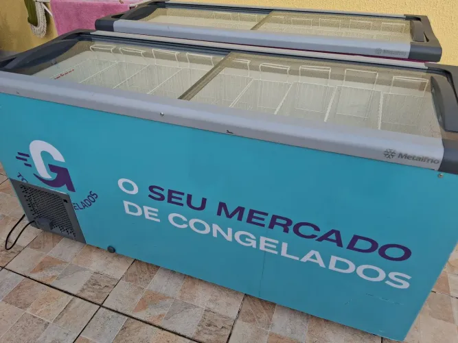  Freezer Horizontal para Sorvetes e Congelados - 505L Metal Frio