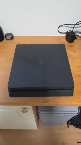 Ps4 slim 500gb + 1 controle + jogos