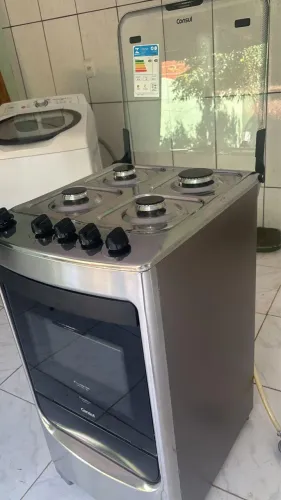 FOGÃO INOX CONSUL 4 BOCAS