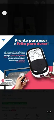 Kit 02 Controle remoto Portão Eletrônico