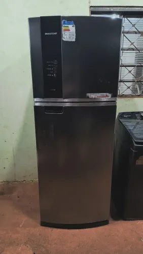 Geladeira inox Brastemp