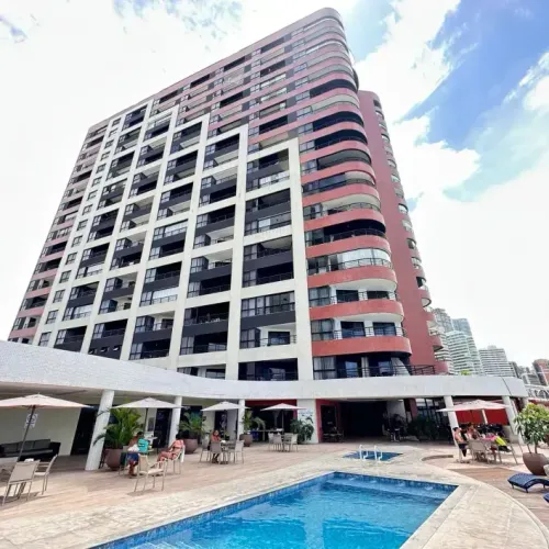 Iate Plaza Residence - Vista Mar - Mobiliado - 52 metros - 1 suíte - Lazer - Beira Mar