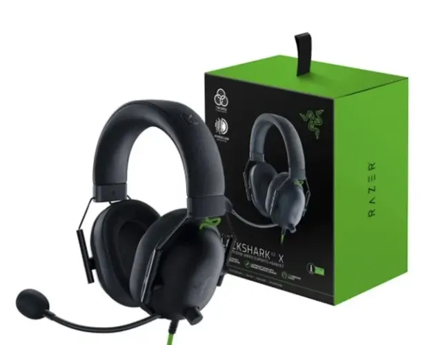 Headset Gamer Razer BlackShark V2 X, Drivers 50mm, Microfone Cardioide, Surround 7.1, 3.5
