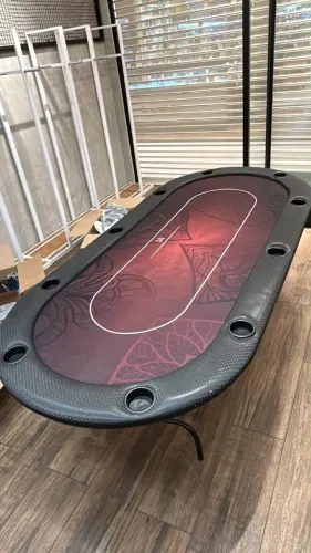 Mesa de Pôquer Profissional Oval 10 Lugares