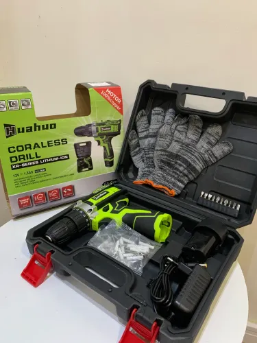 Parafusadeira/Furadeira Sem Fio 12V + Maleta Completa | Nova
