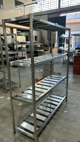 Estante Inox 1,80m Estrutura Alta Resistência