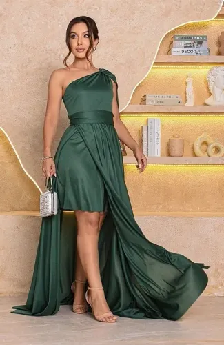 VESTIDO VERDE FESTA TAMANHO P