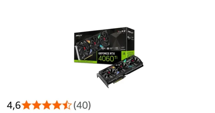 Placa de Vídeo PNY NVIDIA GeForce RTX 4060 Ti XLR8 Gaming, 8GB, GDDR6, DLSS, Ray Tracing,