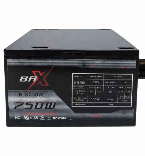 Fonte BRX B-S750W 750W Usada - Funcionando - Com Histórico de Instabilidade