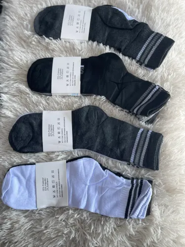 Meias Canos Longos 3 pares Tamanho Único 