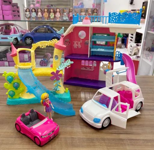 Lote boneca Polly barbie, Rainbow high, monster high