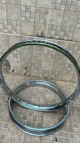 Par de aros cromados lander original