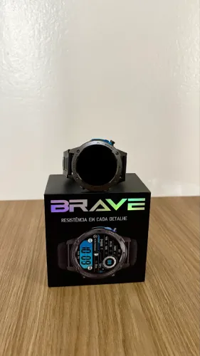 Smartwatch Brave Prova D Água 50m GPS Strava Bateria