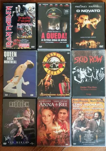 Lote DVD diversos Filmes e Shows