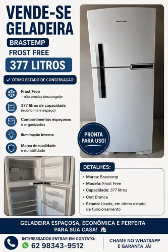 Vendo Geladeira Brastemp