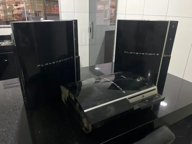 3 PlayStation 3 fat com defeito