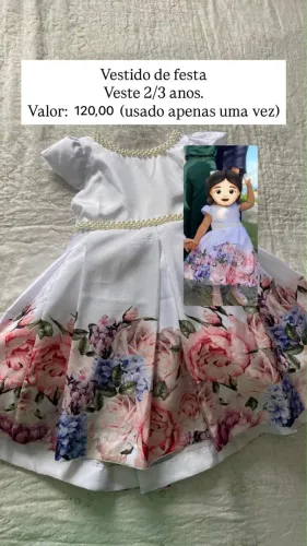 Vestido de festa infantil