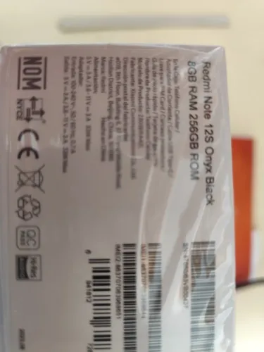 Celular Note 12S com 256 gigas+ 8 gigas de RAM+ Câmera de 108 mega pixel, passo Cartão  Ex