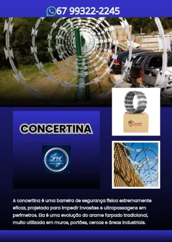 Cerca Concertina: Intransponível e Durável. 