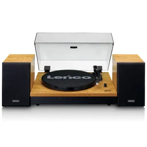 NOVO - AINDA NA CAIXA - Turnable with MMC Cartridge, Bluetooth and Wooden Speakers
