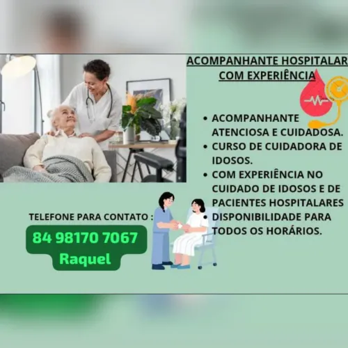 Acompanhante hospitalar/Cuidadora