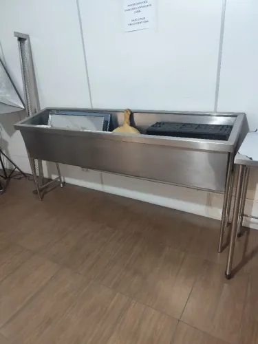 Lavatório inox reforçado pronta entrega 