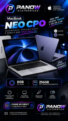 ? MACBOOK NEO CPO ? DISPONÍVEL NA PANOW ELETRÔNICOS!