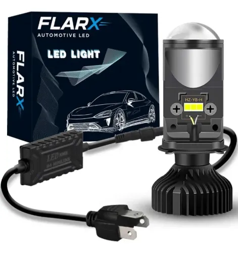 Lampada Farol Super Led H4 Projetor Para Moto Canbus 6500k