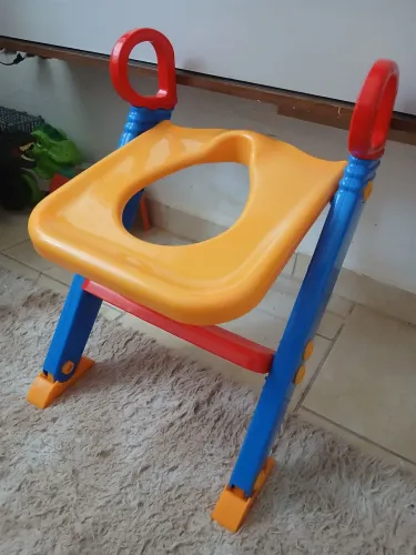 Assento redutor Infantil com escadinha parque vaso sanitário